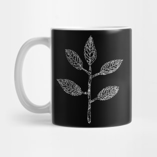 Leaf Drawing - Fine Lines Mug